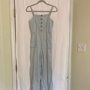 Old Navy Light Blue Denim Jumpsuit